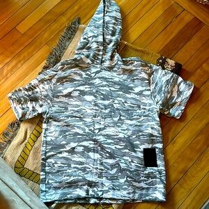 The Weeknd Puma Short Sleeve Camo Hoodie NWOT